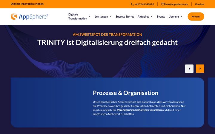 Screenshot of appsphere-ag.com