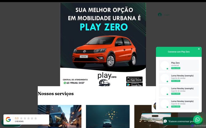 Screenshot stránky appsplayzero.com