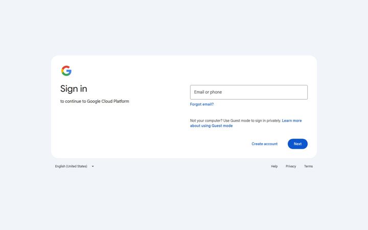 Skjámynd af appspot.com