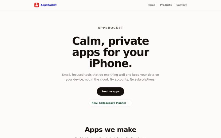 Screenshot of appsrocket.com
