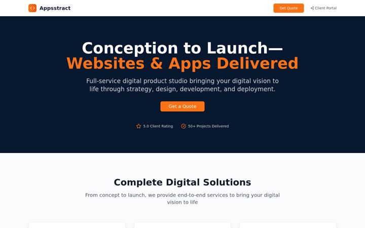 Screenshot of appsstract.com