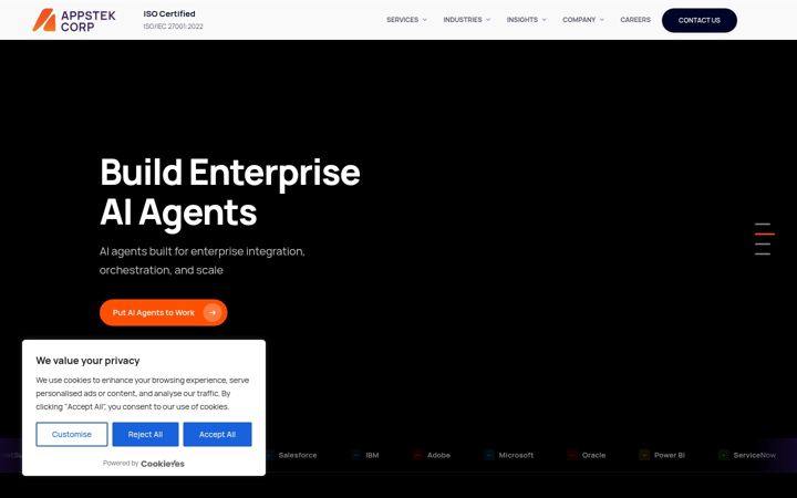 Screenshot of appstekcorp.com