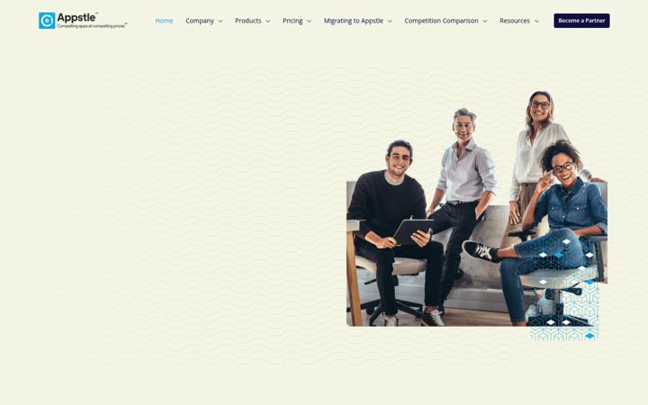 Screenshot του appstle.com