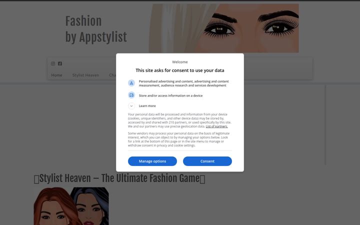 Screenshot of appstylist.fi