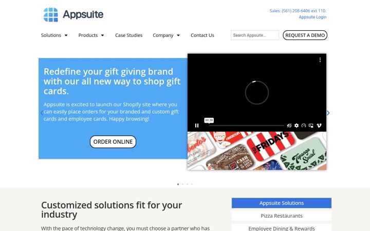 Screenshot of appsuitecrm.com