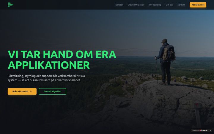 Screenshot of appsupport.se