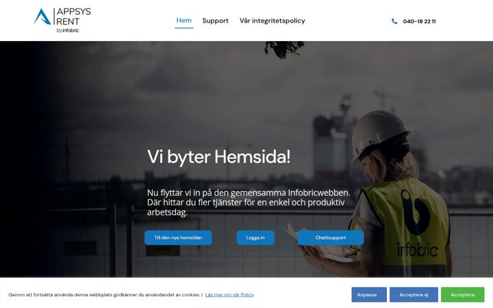 Screenshot of appsysrent.se