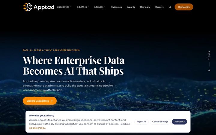 Screenshot of apptad.com