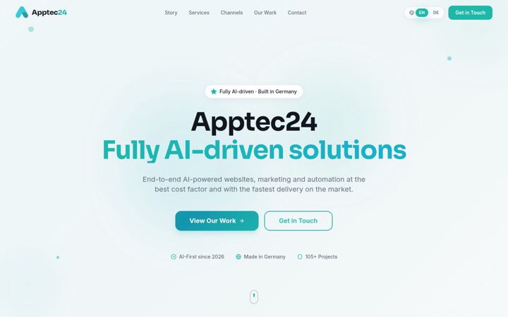 Screenshot of apptec24.de