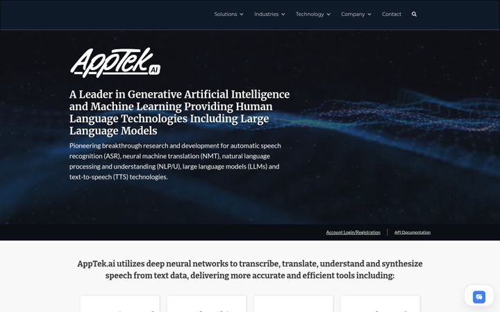 Screenshot of apptek.ai