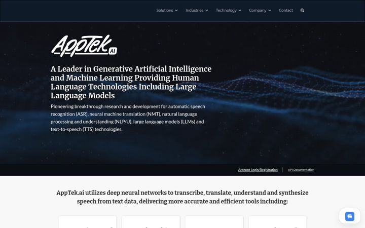 Screenshot of apptek.com