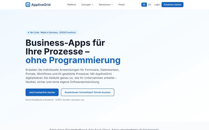 Screenshot of apptivegrid.de