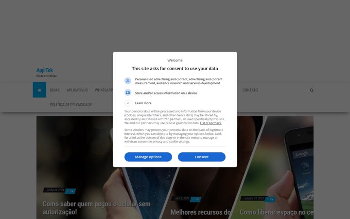 Screenshot of apptok.online