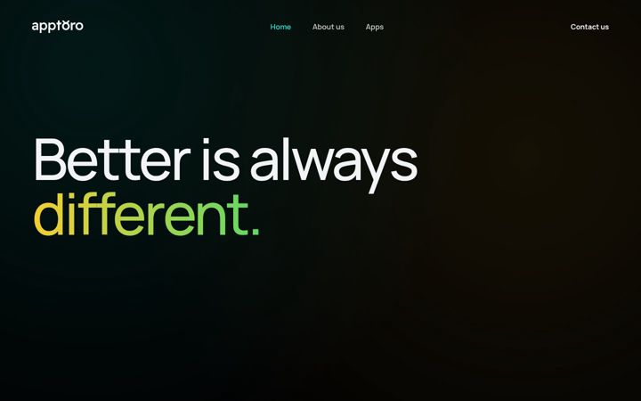 Screenshot of apptoro.studio