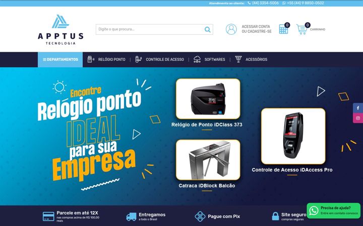 Snímek obrazovky apptustec.com.br