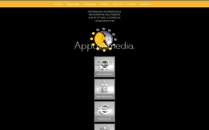Screenshot of appuiemedia.fr