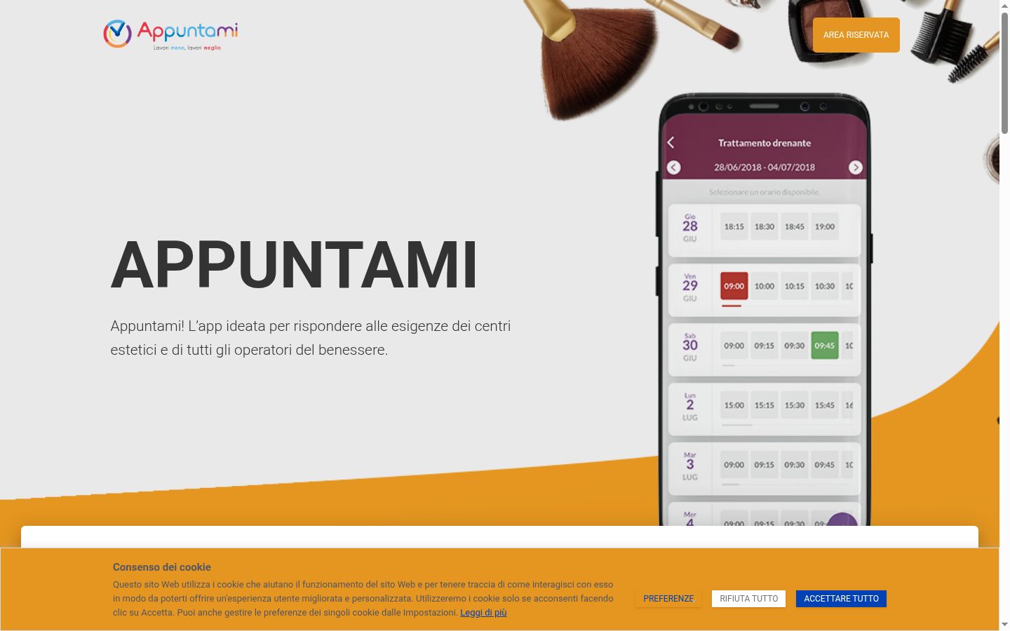 Capture d'écran de la bannière de consentement affichée avant toute interaction