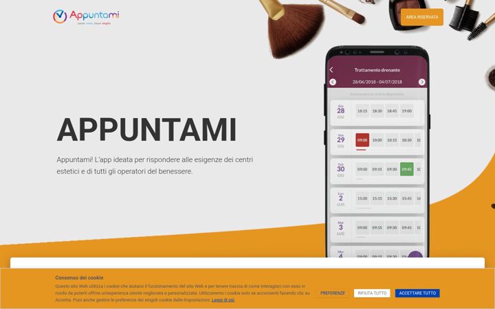 Screenshot of appuntami.it