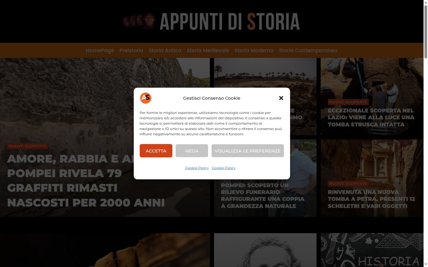 Screenshot tal-banner tal-kunsens muri qabel kwalunkwe interazzjoni