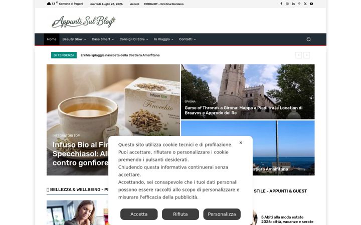 Screenshot of appuntisulblog.it