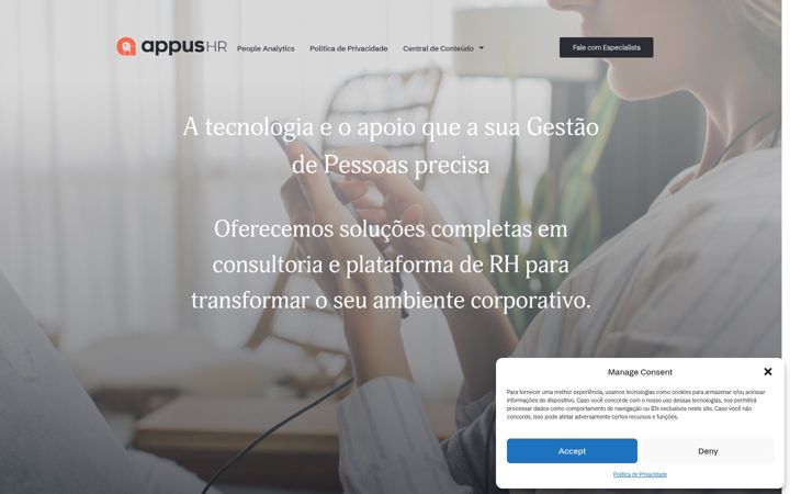 Screenshot of appus.com.br