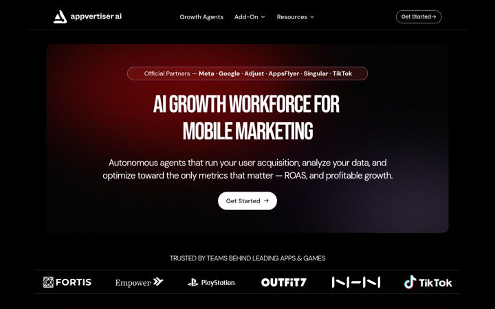 Screenshot of appvertiser.ai