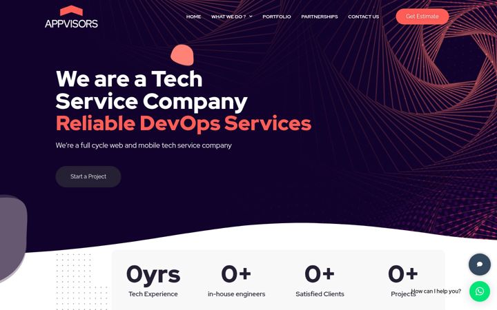 Screenshot of appvisors.co