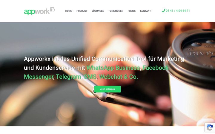 Screenshot of appworkx.de