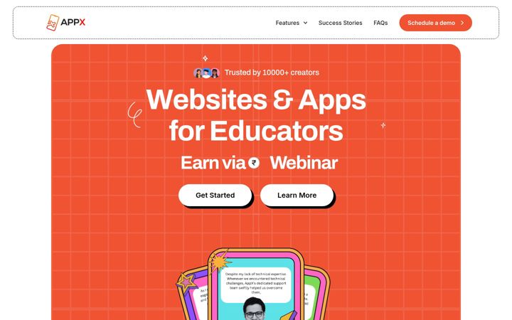 Screenshot of appx.co.in