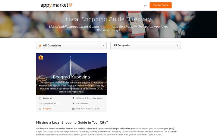 Screenshot of appy.market