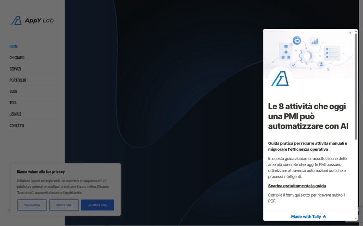 Screenshot of appylab.net