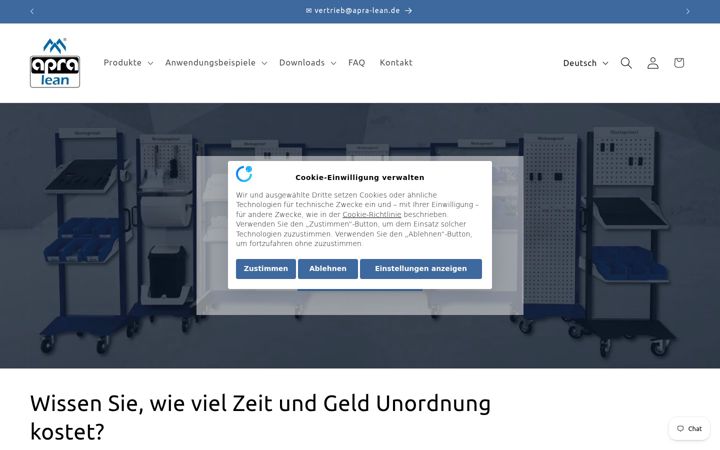 Screenshot of apra-lean.de