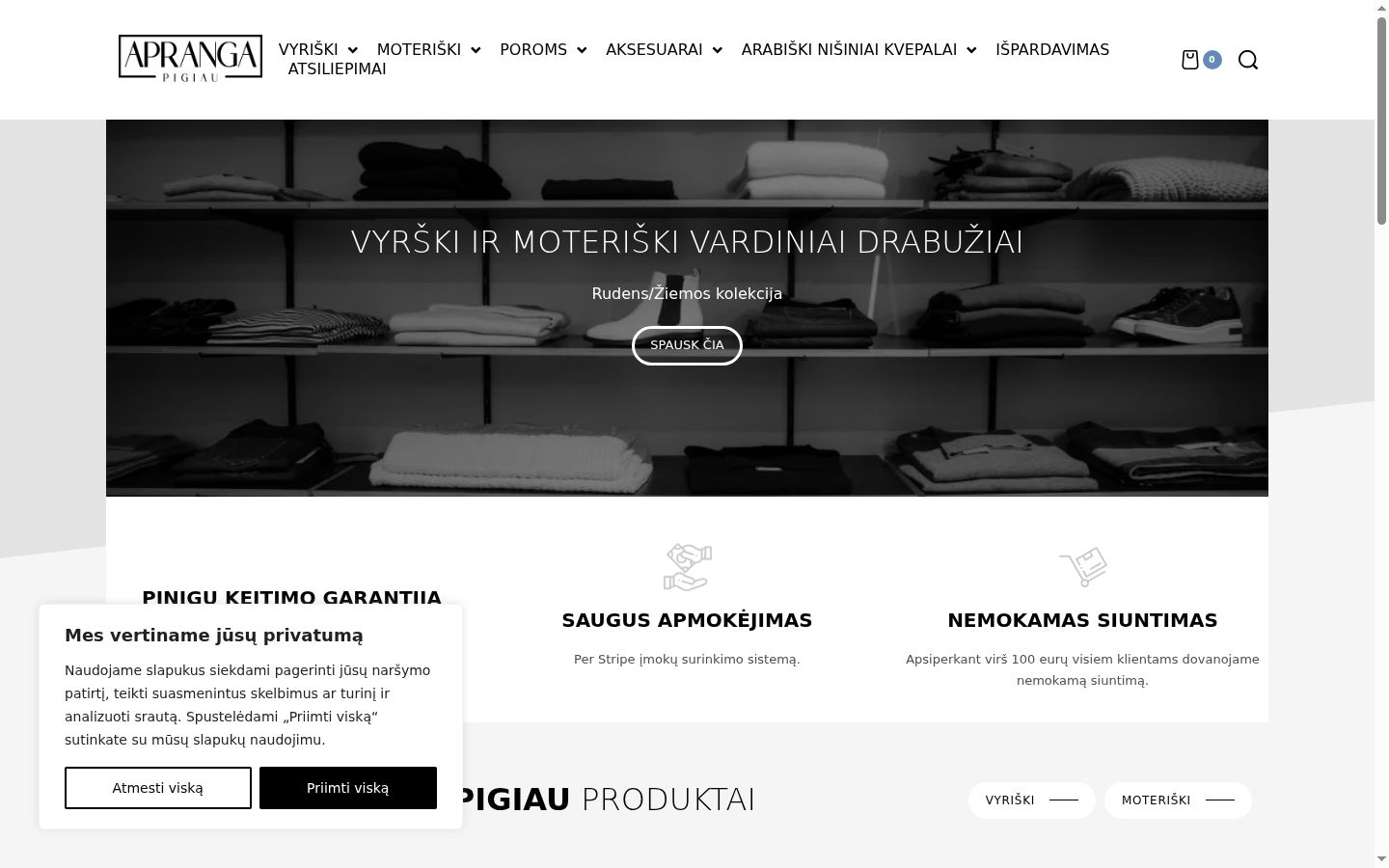 Snímka obrazovky banera súhlasu zobrazeného pred akoukoľvek interakciou