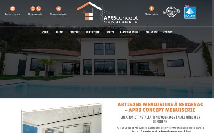 Screenshot of aprb-concept-menuiserie.fr