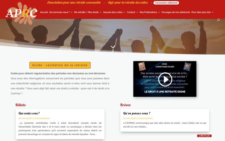 Screenshot ta' aprc.asso.fr