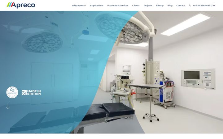 Screenshot of apreco.com
