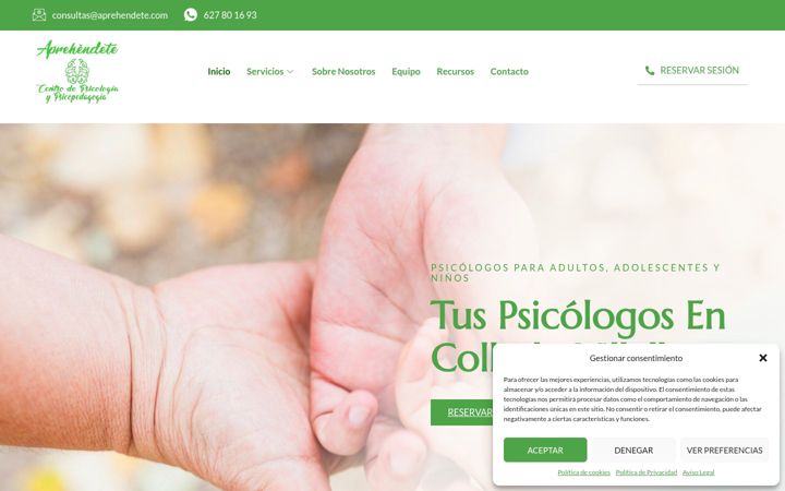 Screenshot di aprehendete.com