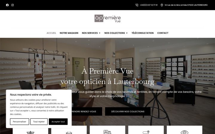 Screenshot di apremierevue.com