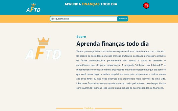 Screenshot di aprendafinancastododia.com.br