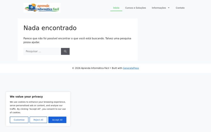 Screenshot di aprendainformaticafacil.com.br