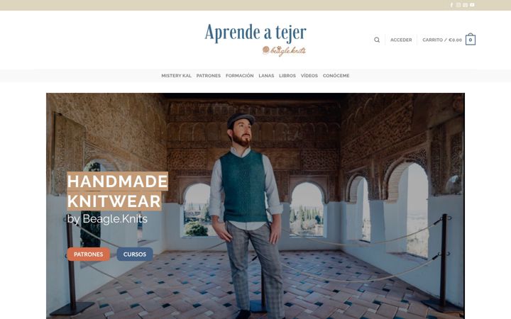 Screenshot von aprendeatejer.com