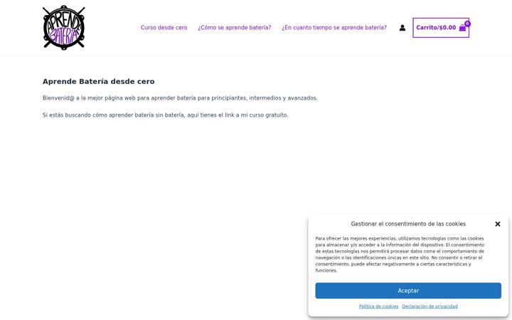 Screenshot di aprendebateria.com