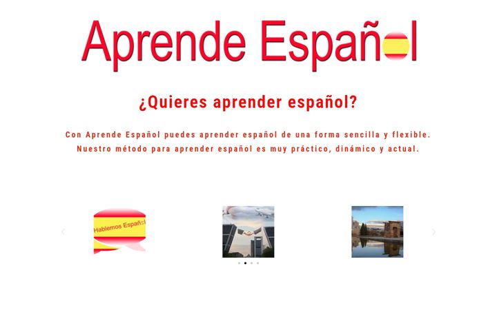 Screenshot of aprendeespanolonline.ch