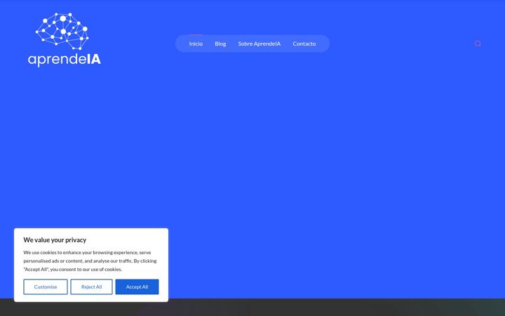 Screenshot von aprendeia.com