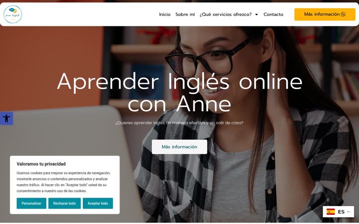 Screenshot of aprendeinglesconanne.com