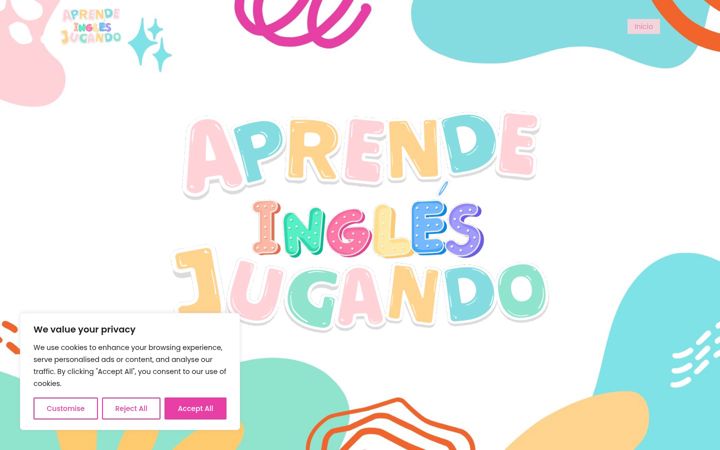 Screenshot von aprendeinglesjugando.com