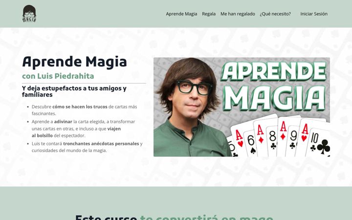 Screenshot of aprendemagia.com
