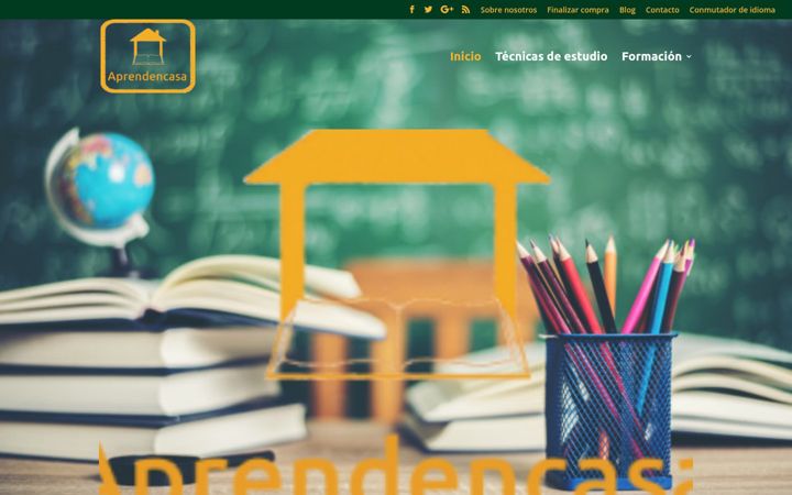 Screenshot von aprendencasa.com