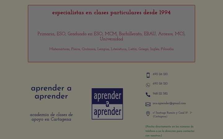 Screenshot of aprenderaaprender.es