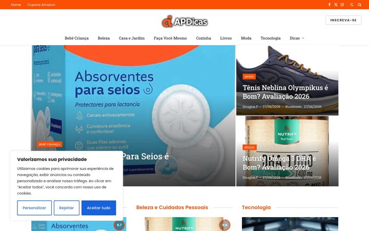 Screenshot of aprenderdicas.com